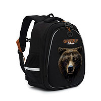 Рюкзак каркасный 36 х 28 х 20 см, Grizzly, чёрный