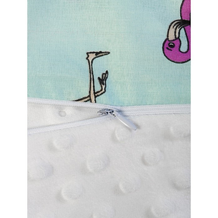 Подушка для беременных анатомическая, размер 72 × 340 см, фламинго, мятный - фото 2 - id-p225434888