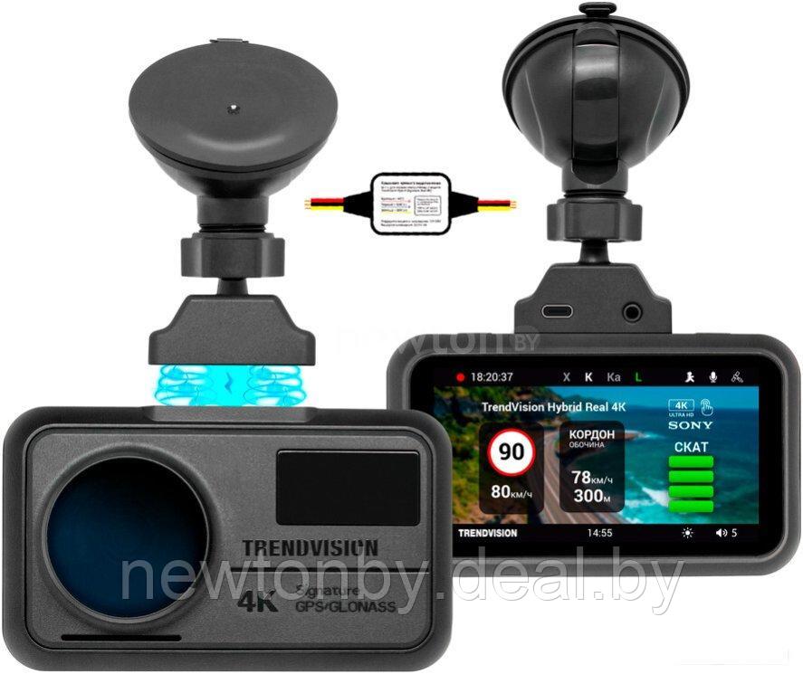 Видеорегистратор-радар детектор-GPS информатор (3в1) TrendVision Hybrid Signature Real 4K Max - фото 1 - id-p225435176