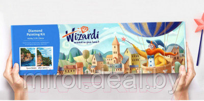 Набор алмазной вышивки Wizardi Красочное лоскутное одеяло / WD2420 - фото 4 - id-p225440640