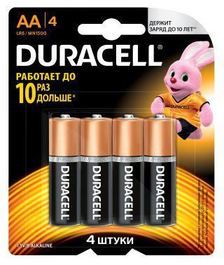Батарея Duracell Basic CN LR6-4BL MN1500 AA (4шт) - фото 1 - id-p225438741