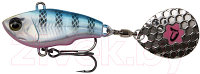 Тейл-спиннер Savage Gear Fat Tail Spin Sink Blue Silver Pink / 71767