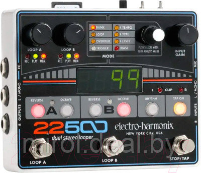 Педаль электрогитарная Electro-Harmonix 22500 Dual Stereo Looper - фото 1 - id-p225442696