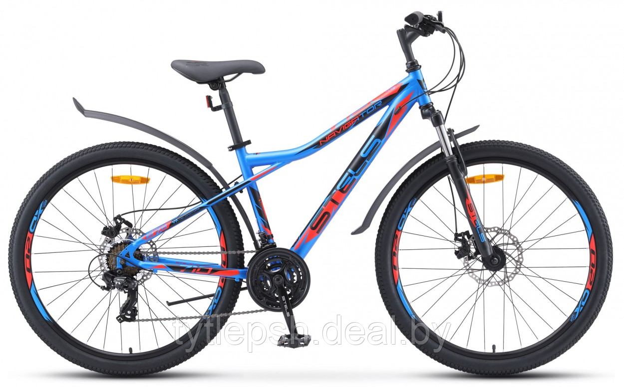 Велосипед Stels Navigator 710 MD 27.5 V020 р.18 2023 (синий/чёрный/красный) - фото 1 - id-p203853984