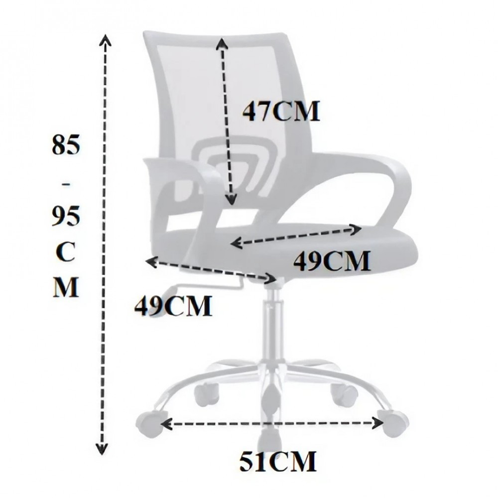 Кресло офисное SITUP MIX 696 White chrome (сетка Dark Gray/ Dark Gray) - фото 7 - id-p225446437