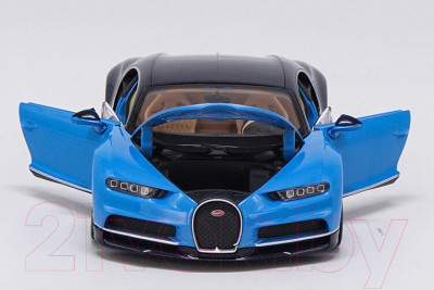 Масштабная модель автомобиля Welly Bugatti Chiron / 24077W - фото 3 - id-p225446053