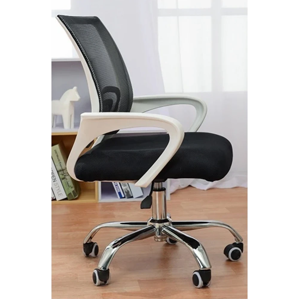 Кресло офисное SITUP MIX 696 White chrome (сетка Dark Gray/ Dark Gray)