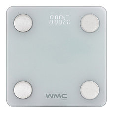 WMC-FLSB-3 WMC TOOLS Весы электронные напольные бытовые (28х28см,макс.нагрузка 150кг,ударопрочное стекло,LCD, фото 2
