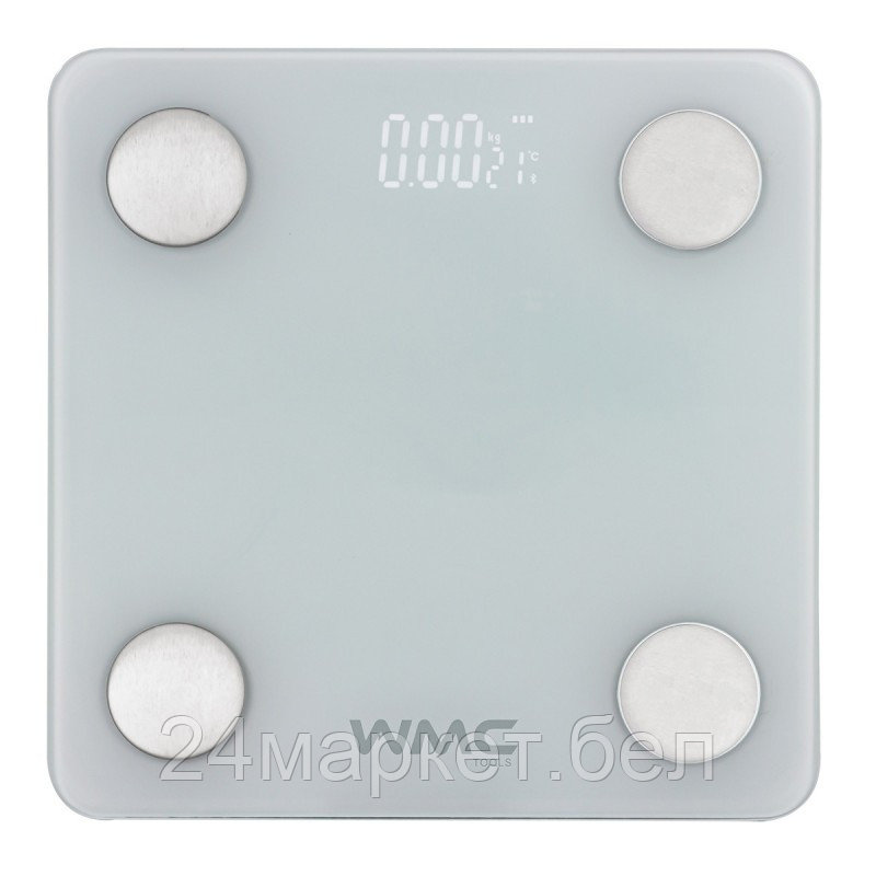 WMC-FLSB-3 WMC TOOLS Весы электронные напольные бытовые (28х28см,макс.нагрузка 150кг,ударопрочное стекло,LCD - фото 2 - id-p225218460