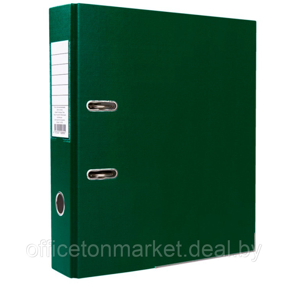 Папка-регистратор "OfficeStyle", А4, 50 мм, ПВХ Эко, темно-зеленый - фото 1 - id-p224419524