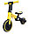 T801 Детский велосипед беговел 2в1 DELANIT, съемные педали, желтый, фото 9