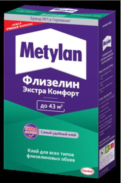 Обойный клей hk "METYLAN флизелин экстра комфорт  300г