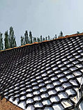 Георешетка объёмная полимерная 10см, ячейка 100*220*220мм (1,1мм). Для парковок и укрепления склонов, берегов, фото 5