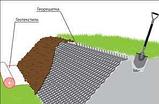 Георешетка объёмная полимерная 10см, ячейка 100*220*220мм (1,1мм). Для парковок и укрепления склонов, берегов, фото 9