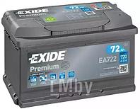 Аккумулятор Premium 72Ah 720A (R +) 278x175x175 mm EXIDE EA722