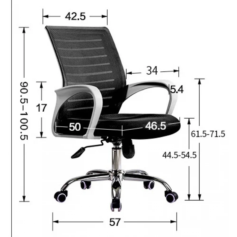 Кресло офисное SITUP MIX 600 White chrome (сетка Black/ Black) - фото 7 - id-p225448774