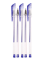 Ручка гелевая, Legend, Синяя, диаметр 0,7, с прозрачным корпусом, 100 штук