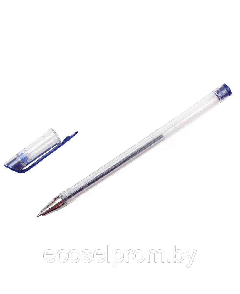 Ручка гелевая, Legend, Синяя, диаметр 0,7, с прозрачным корпусом, 100 штук - фото 2 - id-p225457270