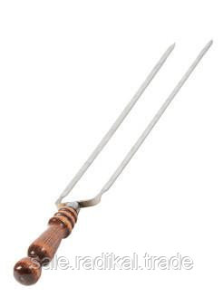 Шампура двойные (вилка для гриля) с деревянной ручкой 40 см - фото 1 - id-p225457907