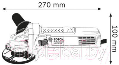 Профессиональная угловая шлифмашина Bosch GWS 750 S Professional - фото 3 - id-p225458523