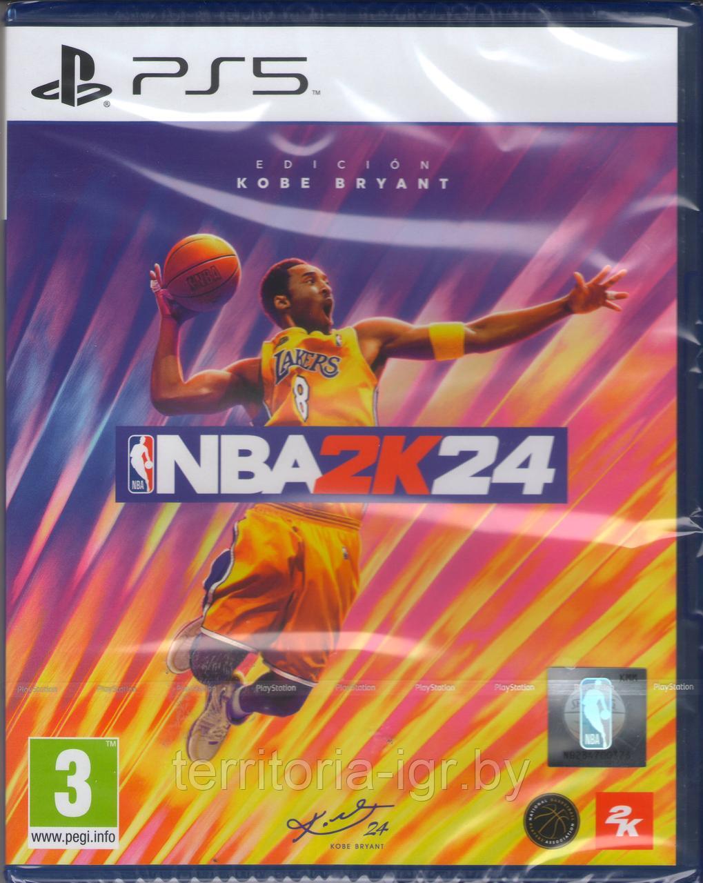 Игровой Диск NBA 2K24 Kobe Bryant Edition Sony Playstation 5 (PS5) - фото 1 - id-p159631496