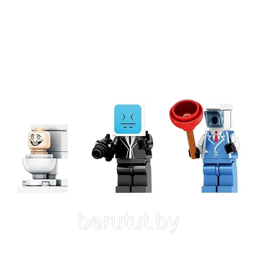 Конструктор Скибиди Туалет Камера Мен Титан с молотом 474 детали аналог Лего - фото 3 - id-p225460781