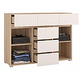 Комод АНТАЛИЯ 1200 (Дуб Сонома/ Белый софт) Горизонт Мебель, фото 2