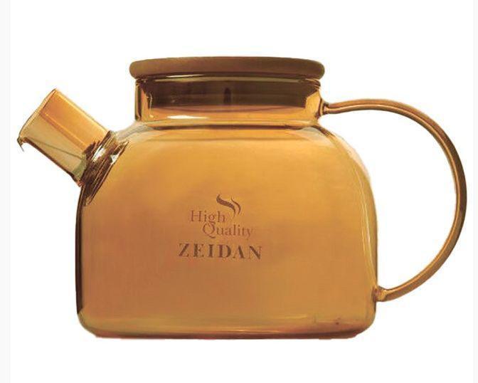 Заварочный стеклянный чайник бочонок ZEIDAN Z-4364 заварочник заварник из жаропрочного стекла - фото 1 - id-p225270979