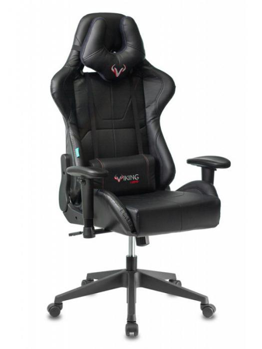 Компьютерное кресло Zombie Viking 5 Aero черное геймерское игровое из экокожи для компьютера геймера - фото 1 - id-p225411293