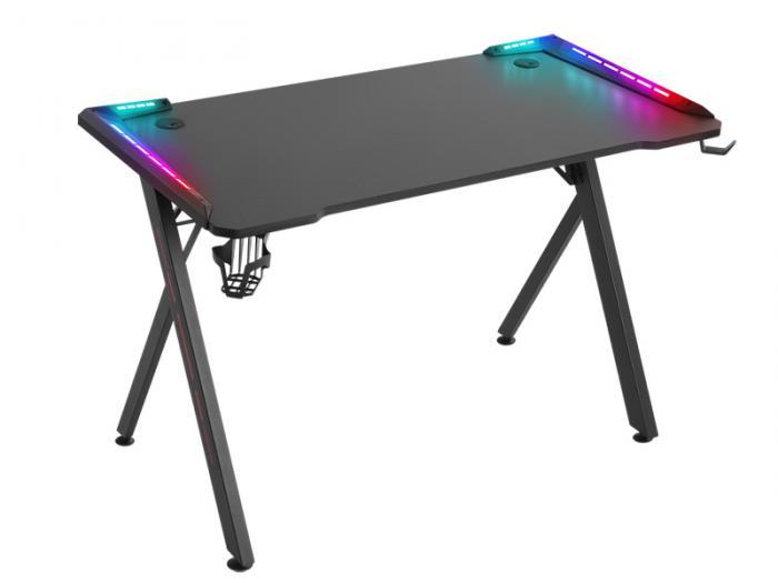 Компьютерный игровой стол геймерский с подсветкой Defender MP65 RGB для ПК геймера ноутбука - фото 1 - id-p225430046