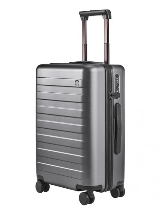 Дорожный чемодан на 4 колесах Xiaomi Ninetygo Rhine Pro Luggage 20 серый пластиковый на колесиках с ручкой - фото 1 - id-p225430072