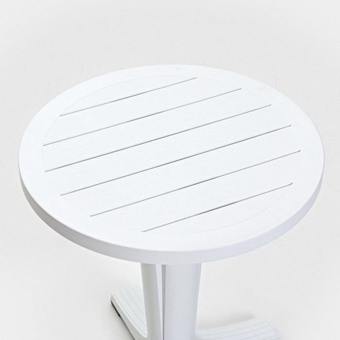 Набор садовой мебели "Прованс": стол круглый диаметр 65 см + 2 кресла, белый - фото 4 - id-p225461063