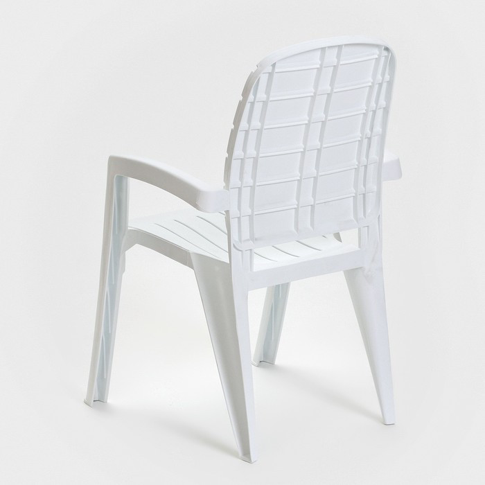 Набор садовой мебели "Прованс": стол квадратный 80 х 80 см + 4 кресла, белый - фото 5 - id-p225461064