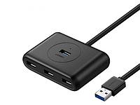 Хаб USB Ugreen CR113 USB 3.0 Hub 0.5m Black 20290