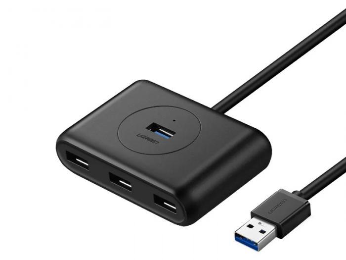 Хаб USB Ugreen CR113 USB 3.0 Hub 0.5m Black 20290 - фото 1 - id-p225064986