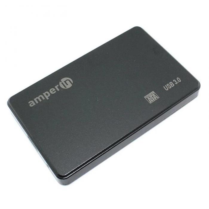 Корпус Amperin AM25U3PB 2.5 USB 3.0 Black 097048 - фото 1 - id-p225126558