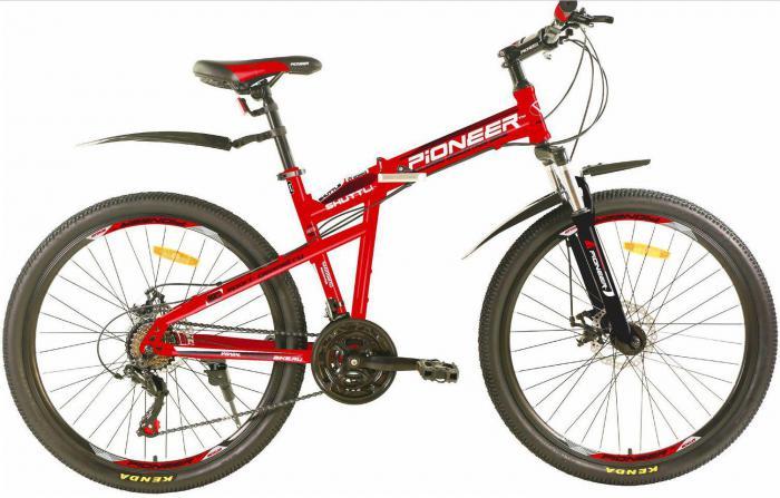 Взрослый велосипед со скоростями PIONEER SHUTTLE 26 дюймов колеса и рама 17" красный скоростной спортивный - фото 1 - id-p225194799