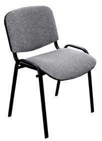 OLSS стул ИЗО В-3 серый обивка - ткань износопрочная, рама окрашенная черной порошковой краской - фото 1 - id-p225219639