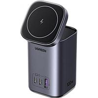 Зарядное устройство Ugreen CD342 100W 2-in-1 GaN Charging Station EU Space Grey 15076