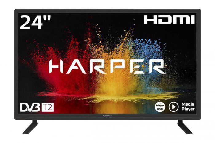 Телевизор 24 дюйма диагональ маленький на кухню HARPER 24R490T - фото 1 - id-p225430066