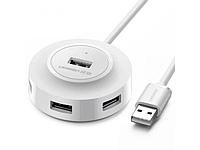 Хаб USB Ugreen CR106 USB 2.0 Hub 4 Ports 1m White 20270