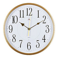 Часы настенные, интерьерные, d-29 см, корпус золотой