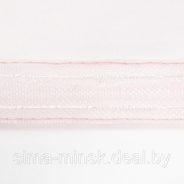 Штора органза 290х260 см, розовый, 100% полиэстер - фото 3 - id-p225463168