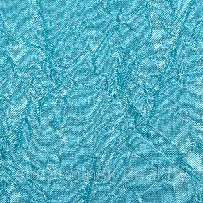 Штора Тергалет 135х260 см - 2шт, голубой, 100% полиэстер - фото 2 - id-p225463170