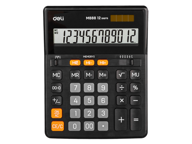 Калькулятор настольный DELI CORE 12-разрядный (цена с НДС) - фото 1 - id-p93134383