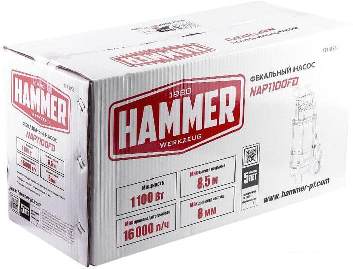 Фекальный насос Hammer NAP1100FD - фото 8 - id-p224492498
