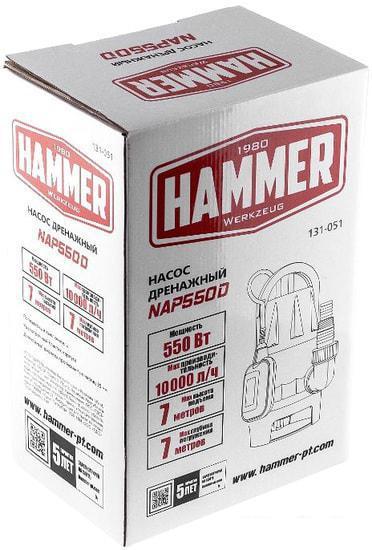 Дренажный насос Hammer NAP550D - фото 9 - id-p224492514