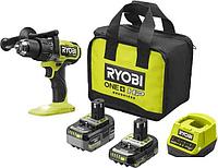 Ударная дрель-шуруповерт Ryobi RPD18X-2C52S 5133005527 (с 2-мя АКБ 2 Ач+5 Ач, сумка)