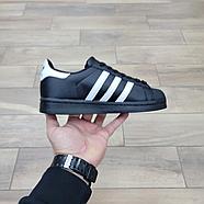 Кроссовки Wmns Adidas Superstar Black White, фото 2