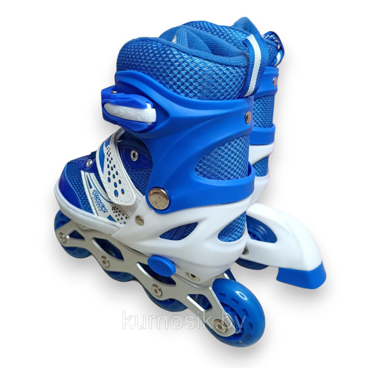 Роликовые коньки ролики раздвижные с защитой и шлемом 4002BT Синий - фото 5 - id-p225464297